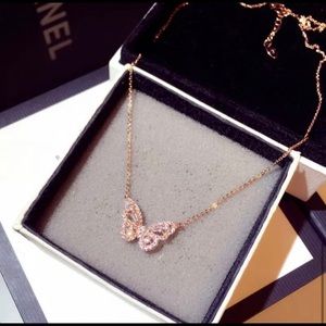 S925 butterfly necklace